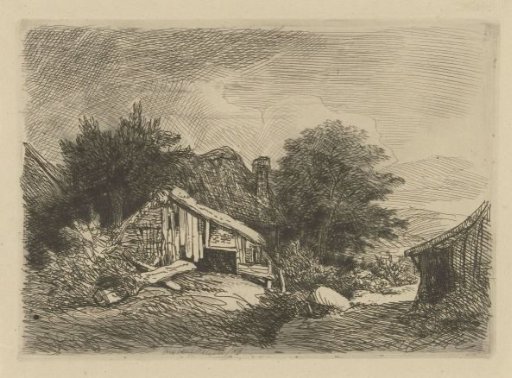 Landscape with a ruined hut