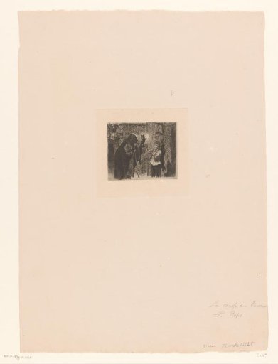 Boy coming in with a caught hare