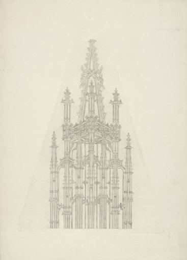 Spire of the Sint Lievensmonsterkerk in Zierikzee, upper part