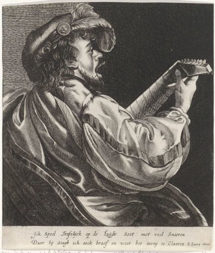 Man playing the lute