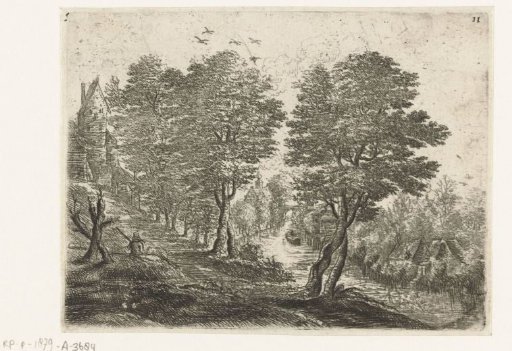 Landscape with a seated peasant