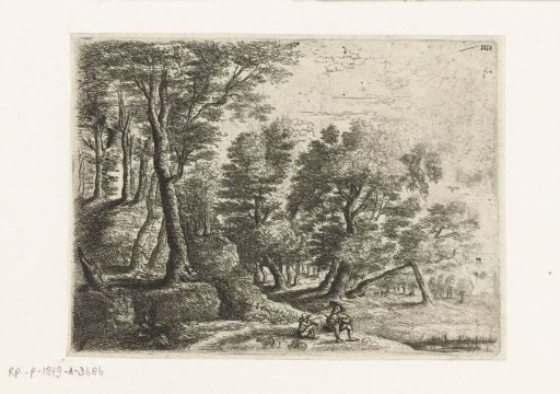 Landscape with a seated boy and shepherd