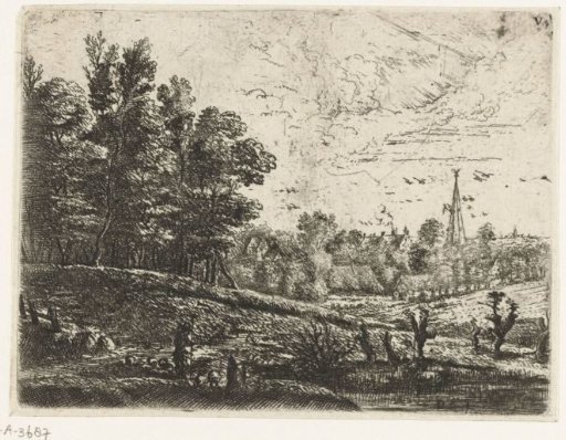 Landscape with a shepherd
