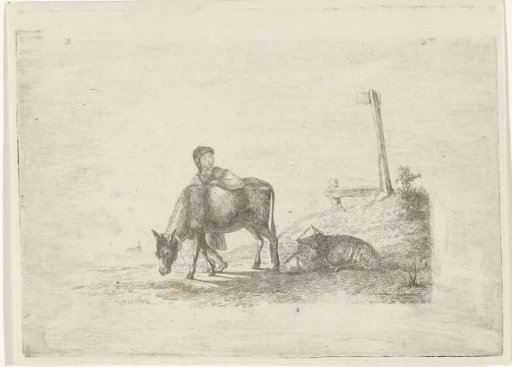 Boy and a Donkey