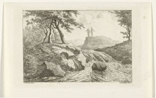 Landscape with waterfall