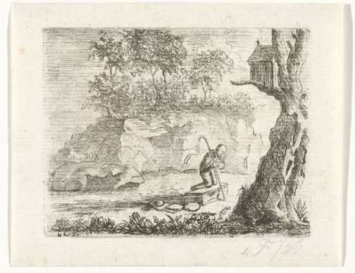 Praying pilgrim