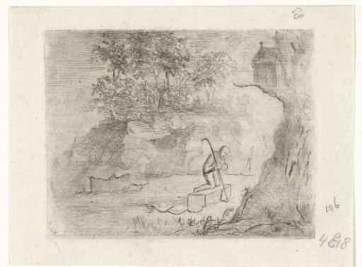 Praying pilgrim