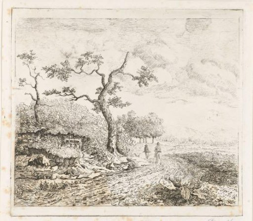 Landscape with falconers