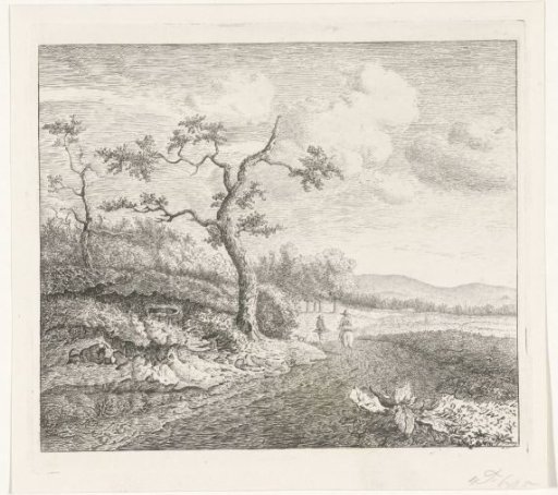 Landscape with falconers