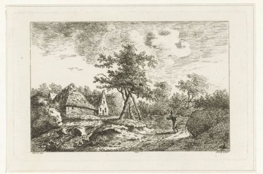 Landscape with a farm