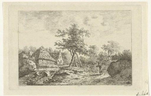 Landscape with a farm