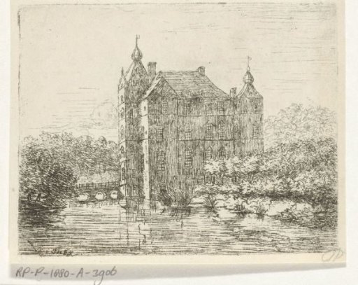 Side view of Castle de Cannenburch