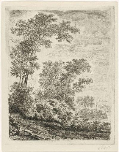 Landscape with Tall Trees
