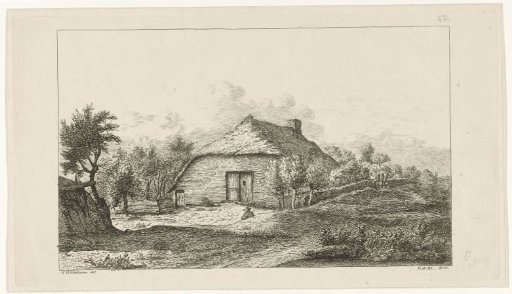 Farmhouse with a thatched roof