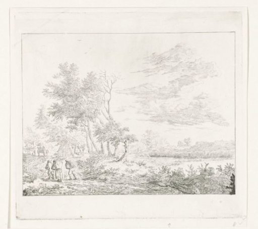 Travellers in a landscape