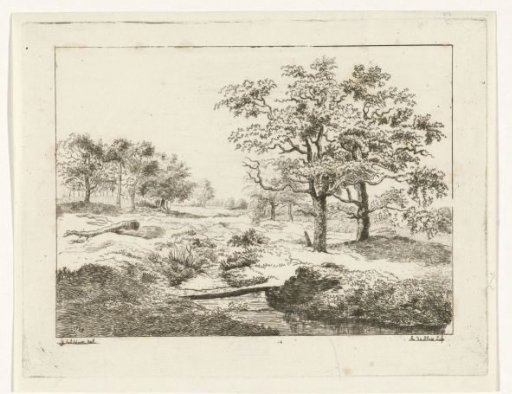 Stream with a ferryman