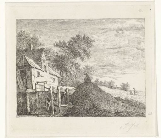 Watermill in a landscape