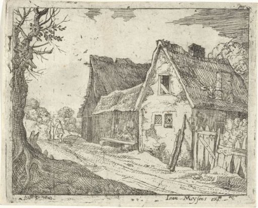 Farmhouse on a Country Road