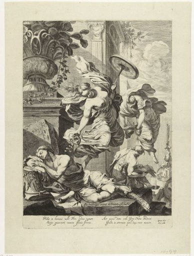 Allegorical representation with Fortuna and Science