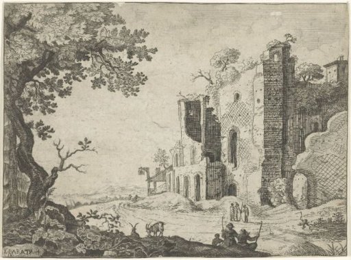 Ruin Overgrown with Trees
