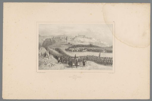 Parade of the French army after the capture of Constantine, October 1837