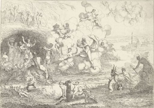 Mercury gives Bacchus to the nymphs