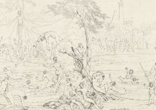 Bathing nymphs and bacchantes