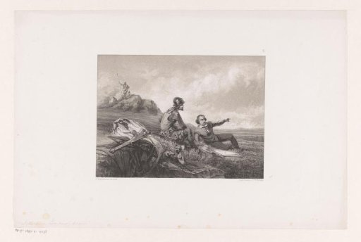 Soldier and Civilian in a Landscape