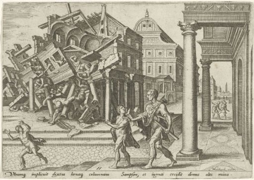 Samson Destroys the Temple of the Philistines