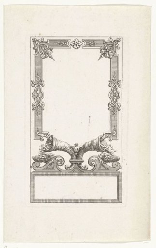 Vignette with Two Horns of Plenty