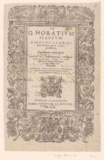 Ornamental border and printer's mark of Petrus Aubert