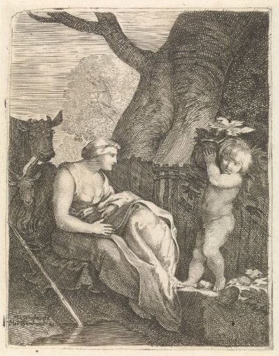 Seated Woman and Child