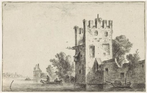 Square Tower on the Water