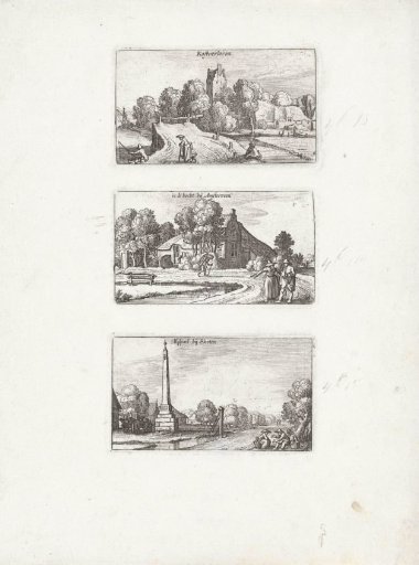 Kostverloren Manor / Country Road near Amstelveen / Milestone near Sloten