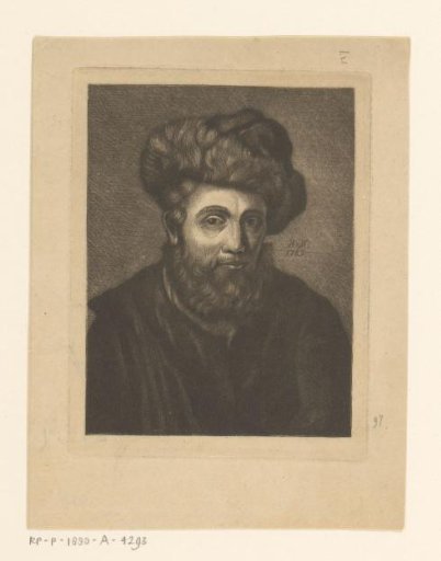 Portrait of an Unknown Man with a Cap, Possibly a Rabbi