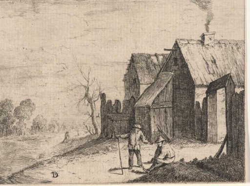 Two peasants in conversation