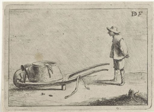 Man with a wheelbarrow