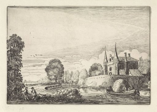 Pleasure boat in a moat