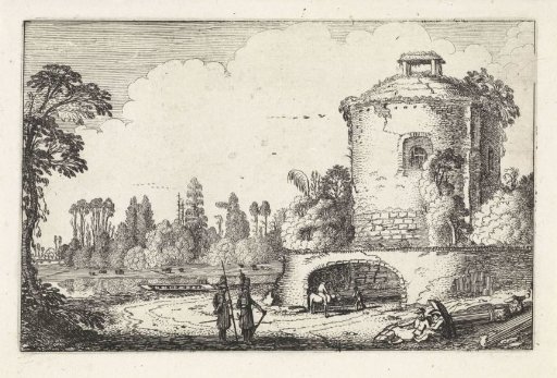 Landscape with a round tower