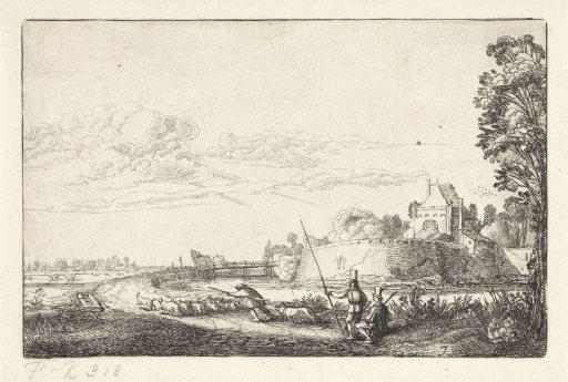 Landscape with the Zijlpoort in Haarlem