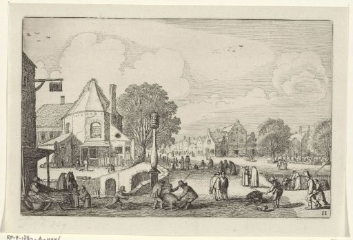 Market day in a town