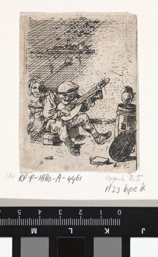 Peasant Playing the Lute