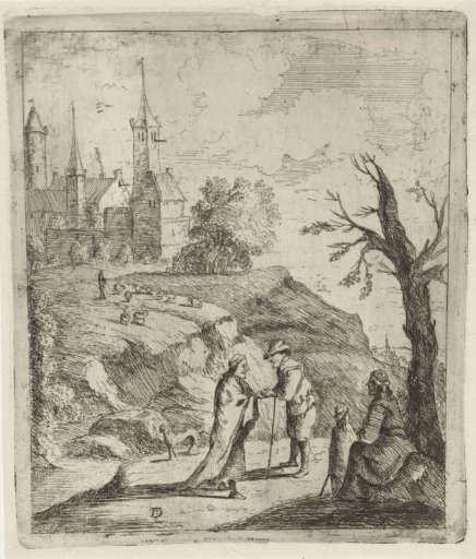 Landscape with a fortune teller