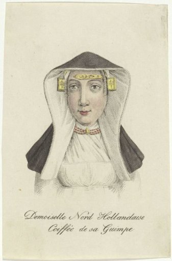 Bust of a girl in costume A
