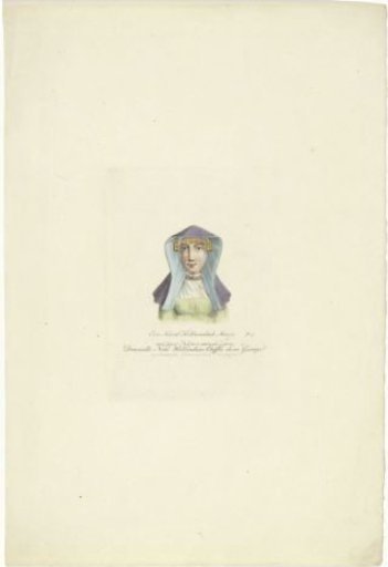 Bust of a girl in costume A