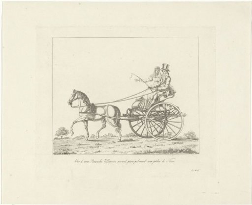 Couple in a carriage