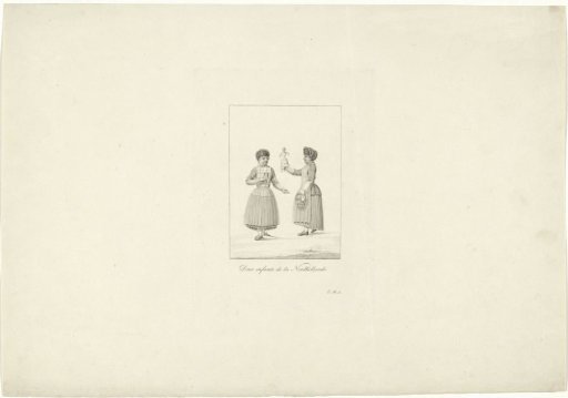 Two girls with a doll