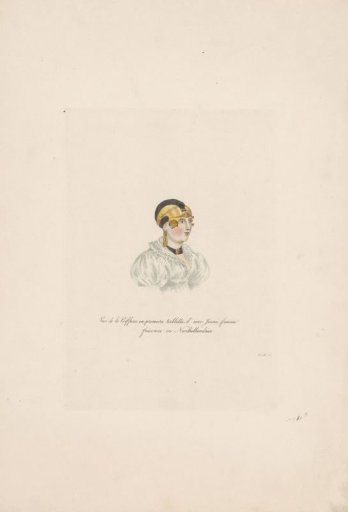 Bust of a girl in traditional dress C