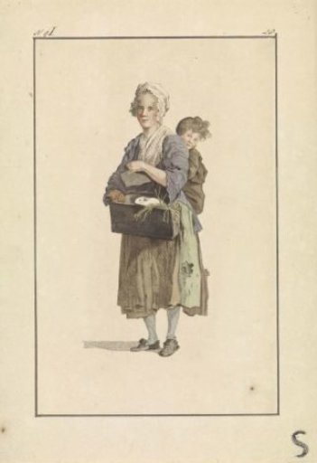 Woman and child with guinea pig