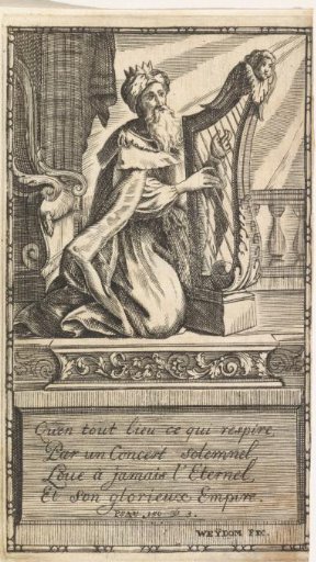 David Playing on His Harp